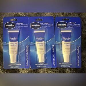 Vaseline Lip Therapy Advanced Healing Lip Balm 0.35oz Lot of 3 Sealed
